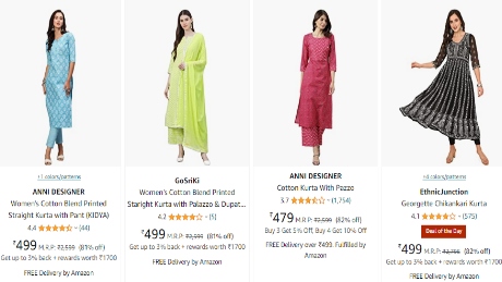 Amazon Women Ethnic Wear